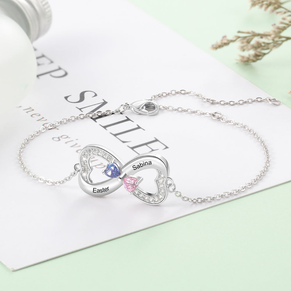 Forever Hearts Birthstone Bracelet