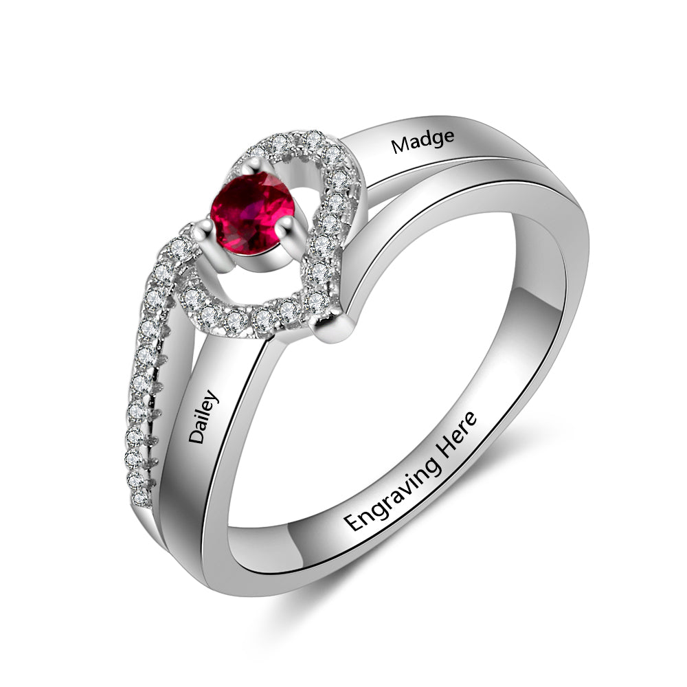 Love Accents Birthstone Ring