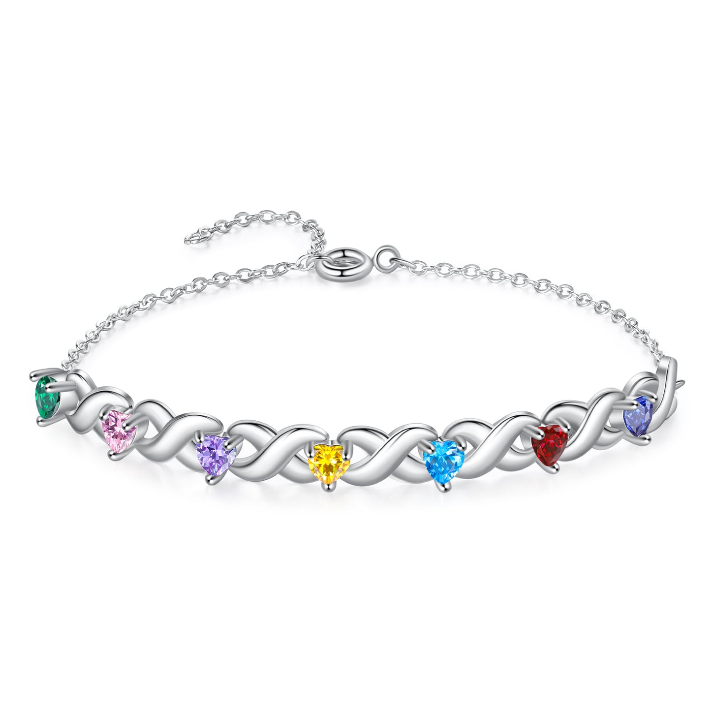 Infinity Bond Birthstone Bracelet