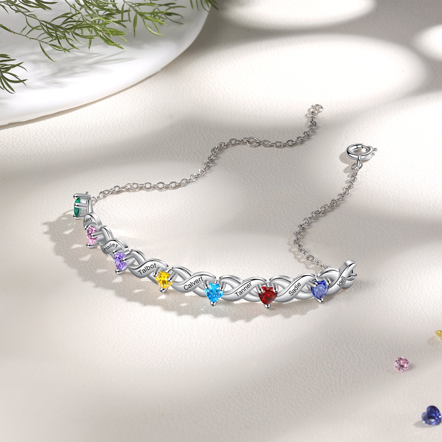 Infinity Bond Birthstone Bracelet