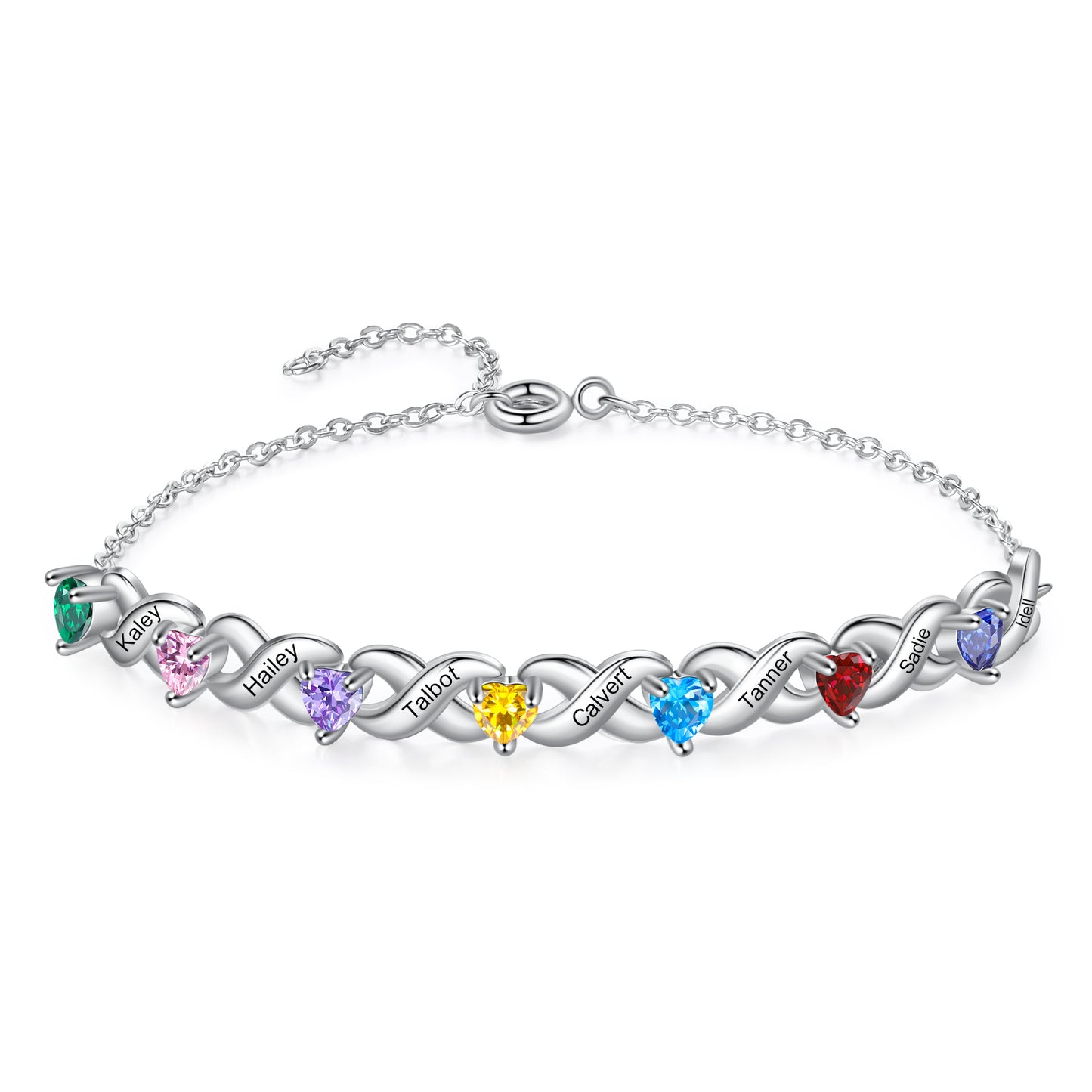 Infinity Bond Birthstone Bracelet