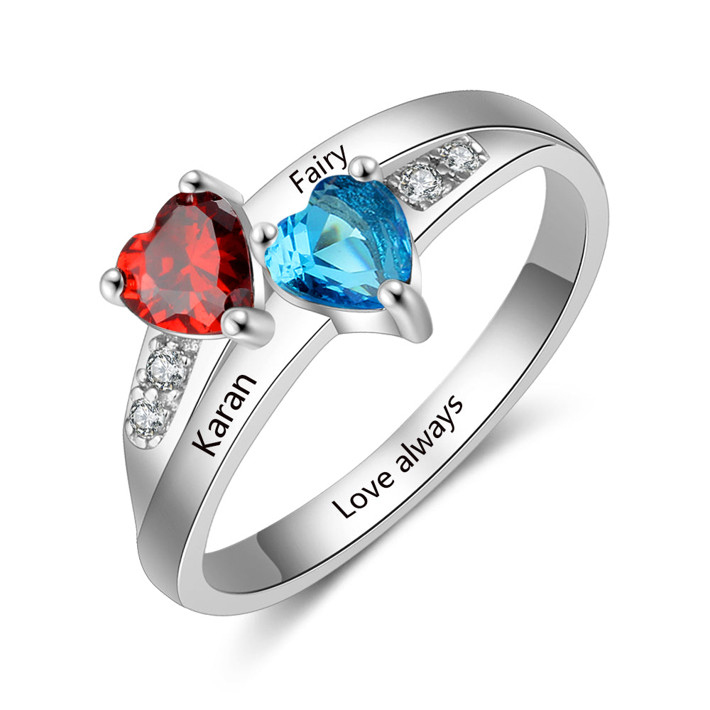 Precious Heart Birthstone Ring