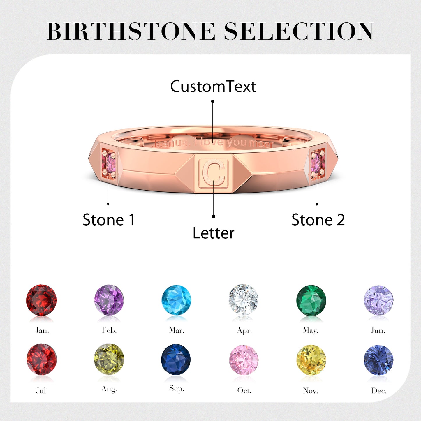 Luxuriant Signature Initial Ring