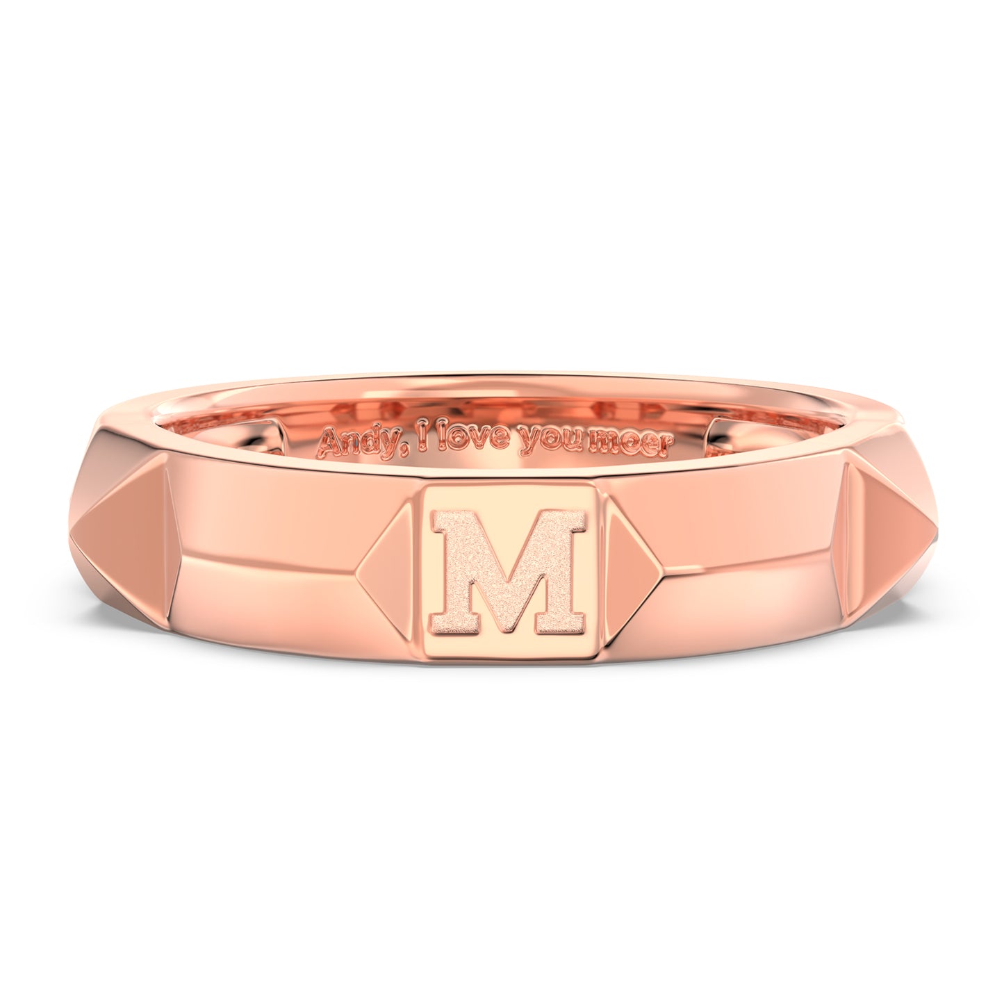 Luxuriant Signature Initial Ring