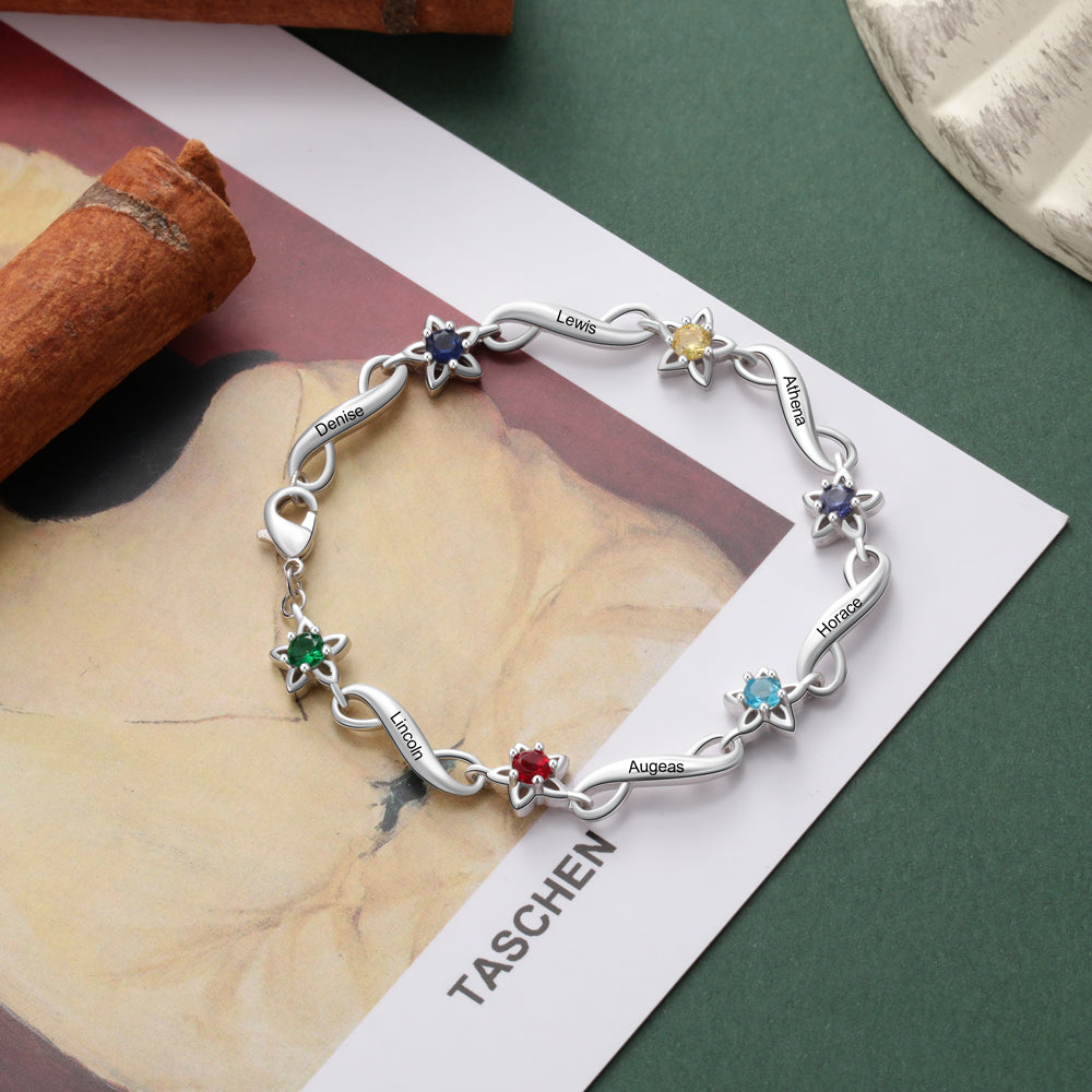 Starlight Infinity Birthstone Bracelet