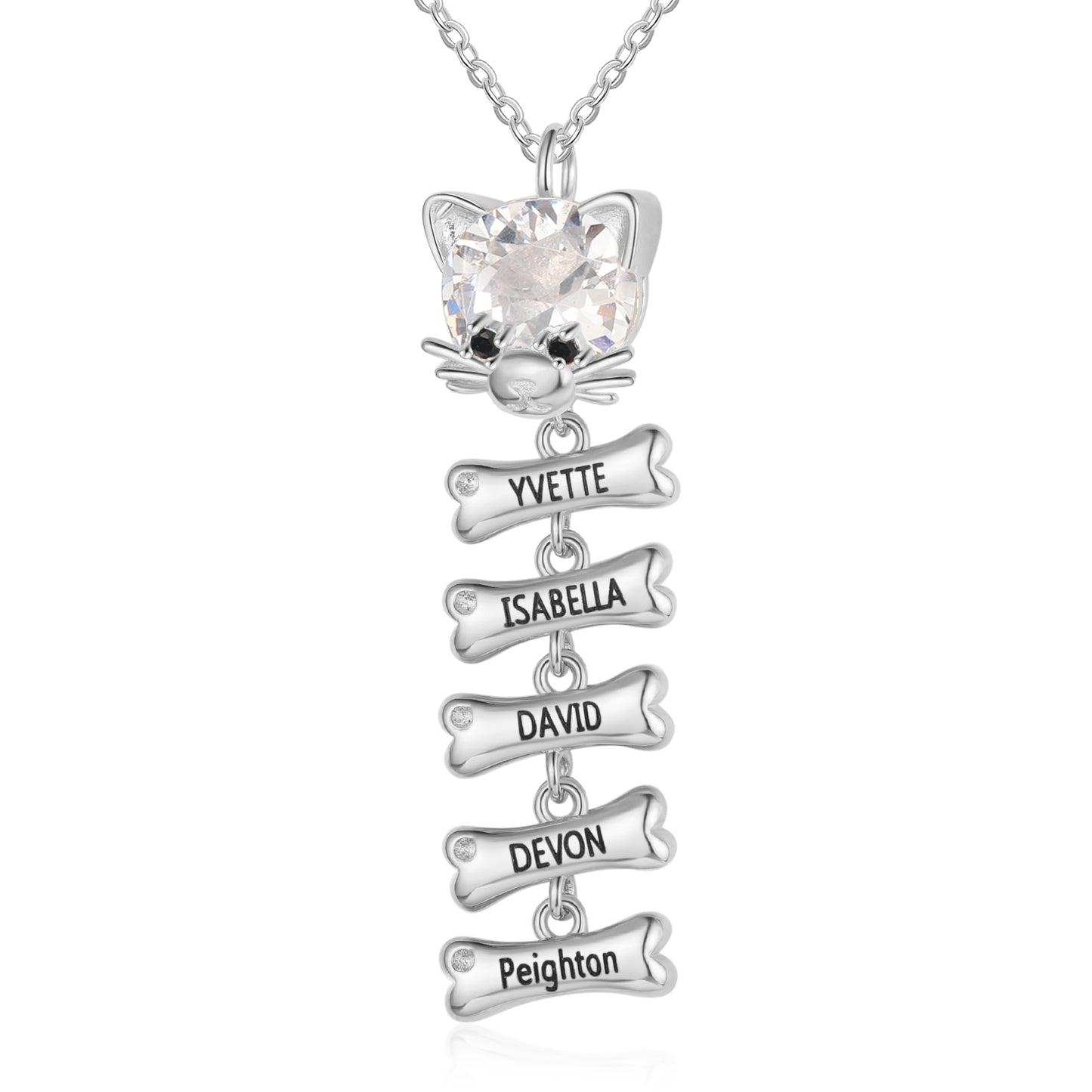 Purrfect Memories Birthstone Necklace