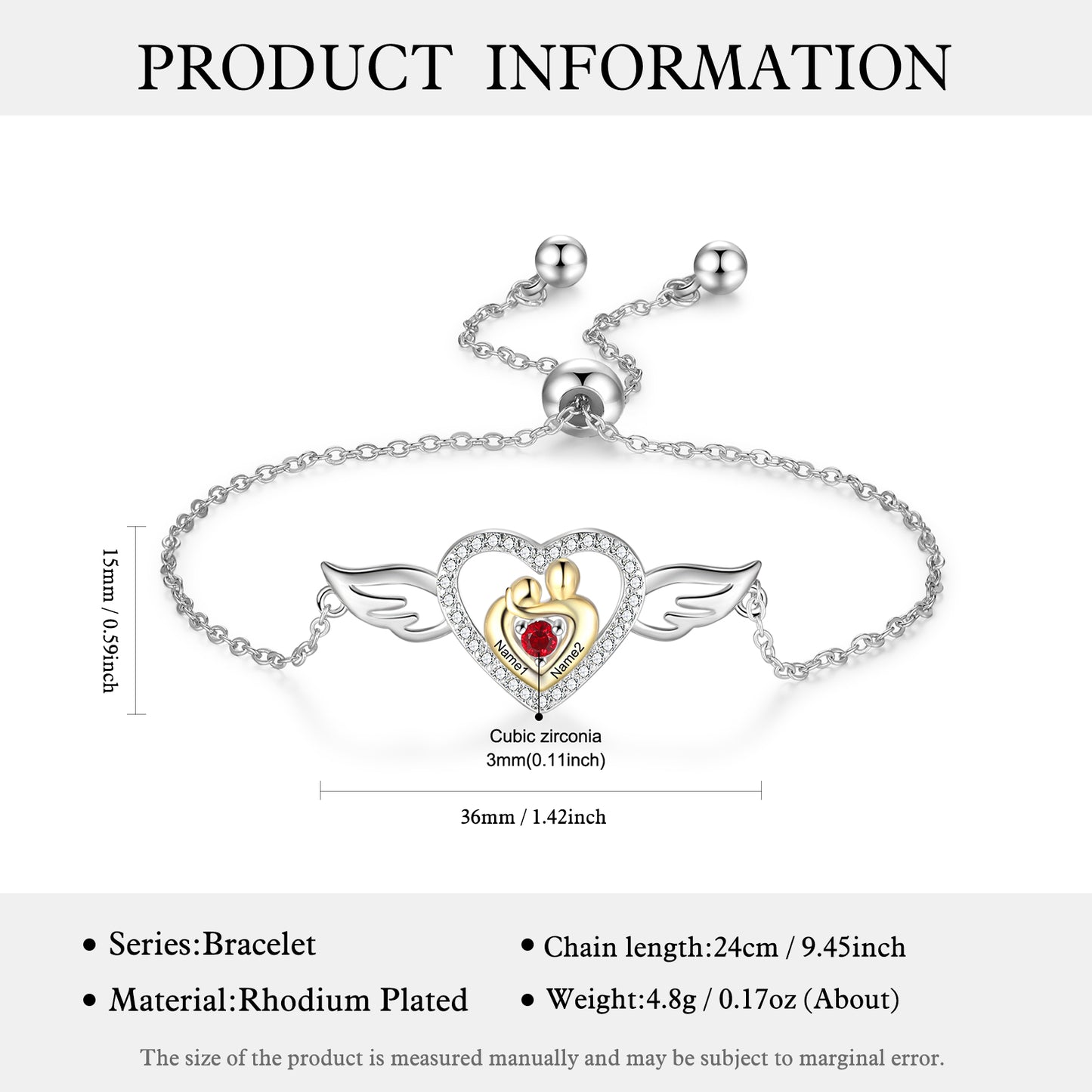 Angelic Love Birthstone Bracelet