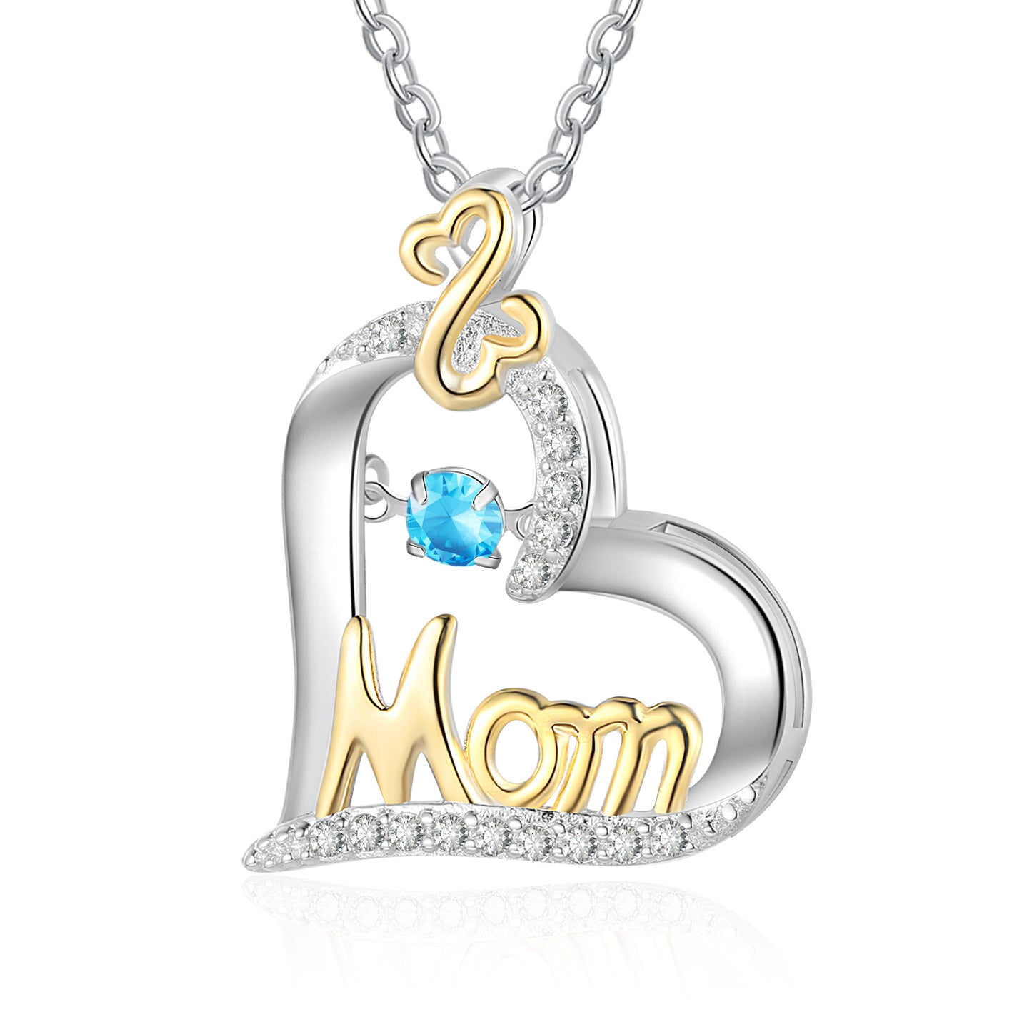 Mom's Heart of Gold Necklace