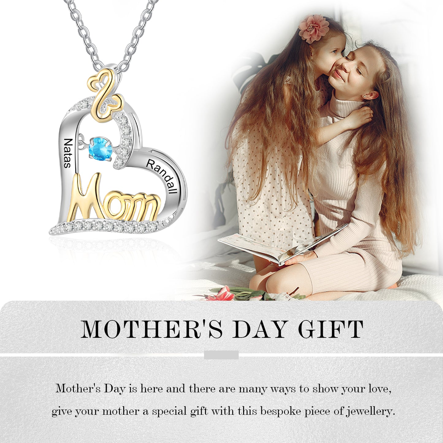 Mom's Heart of Gold Necklace