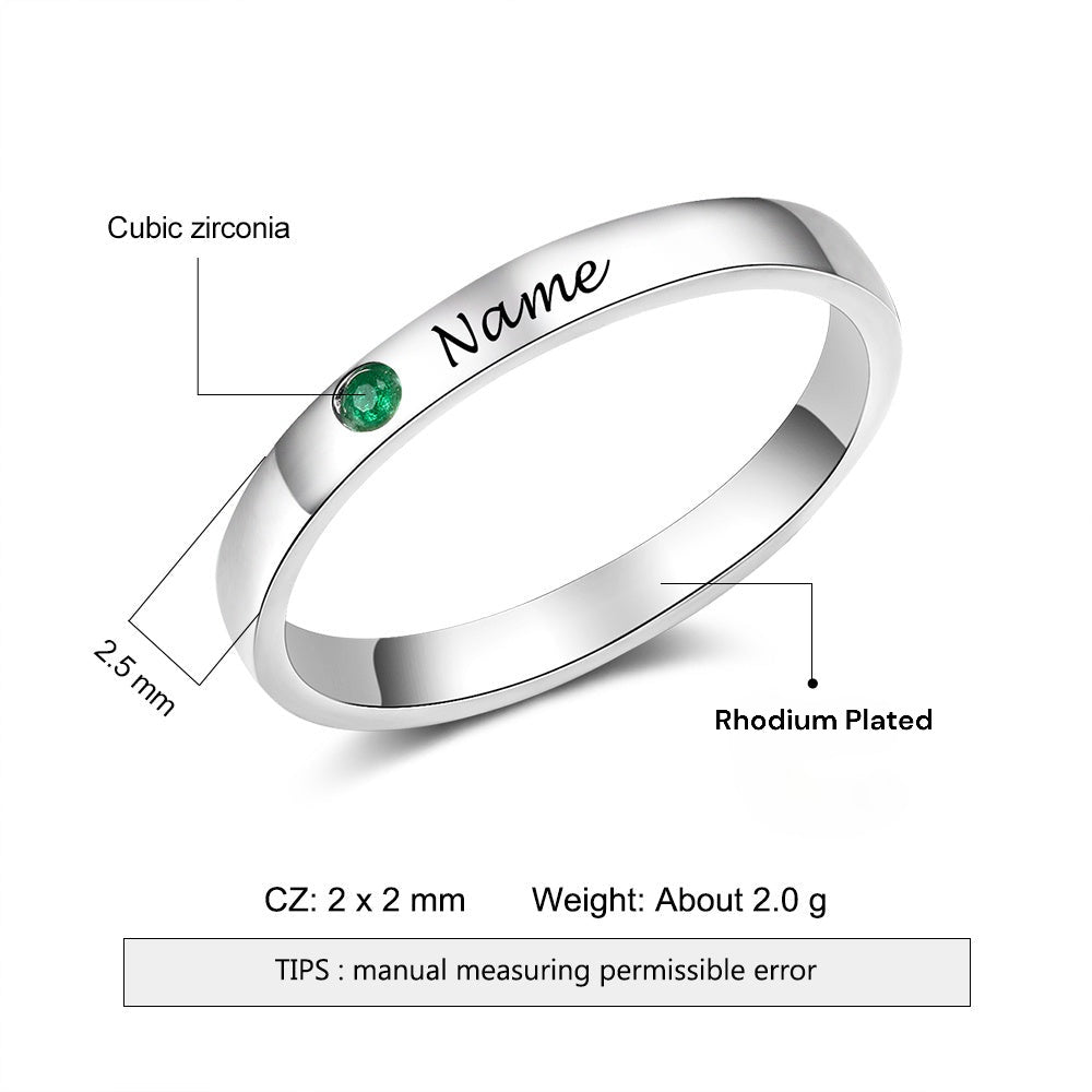 Classic Birthstone Ring