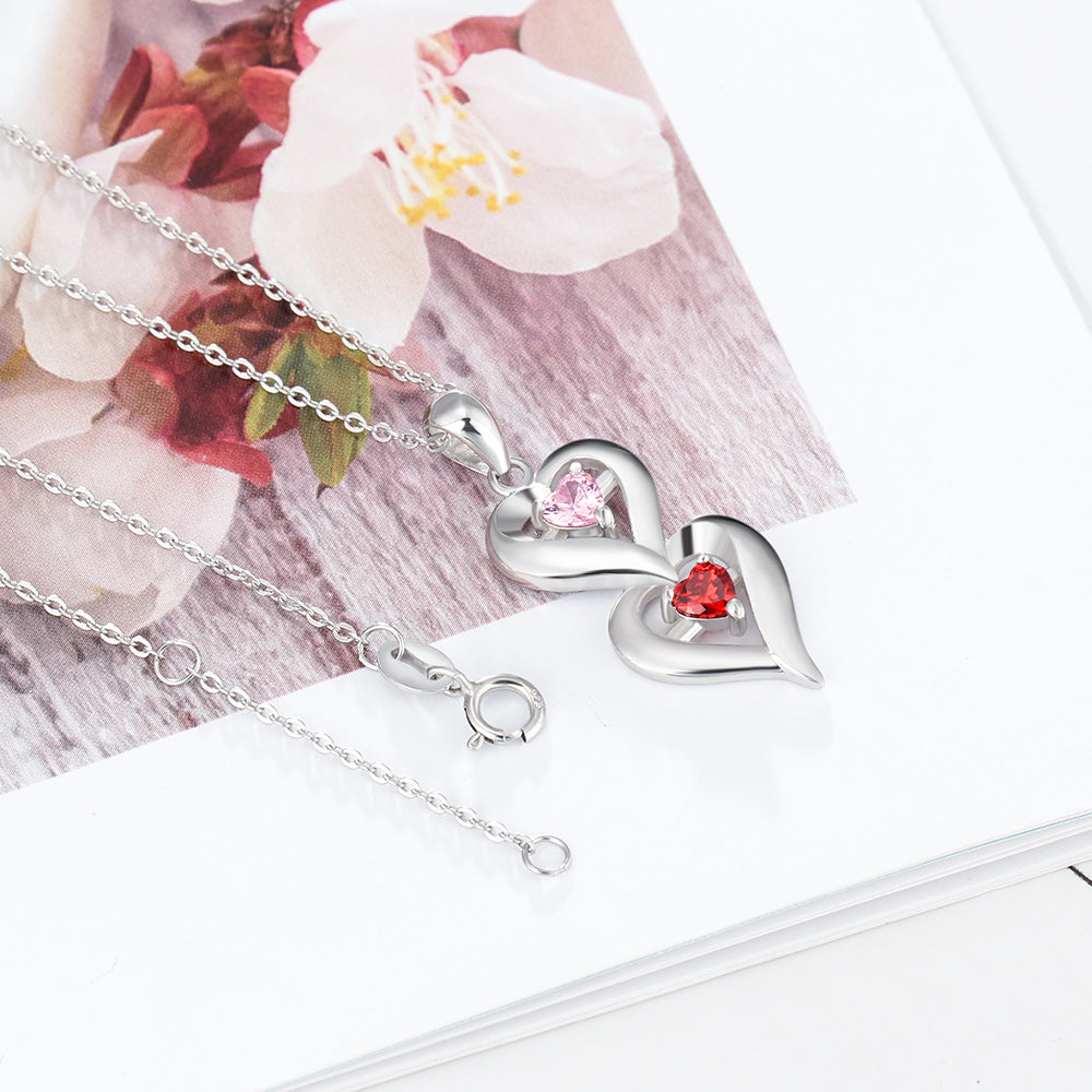 Heartfelt Love Birthstone Necklace