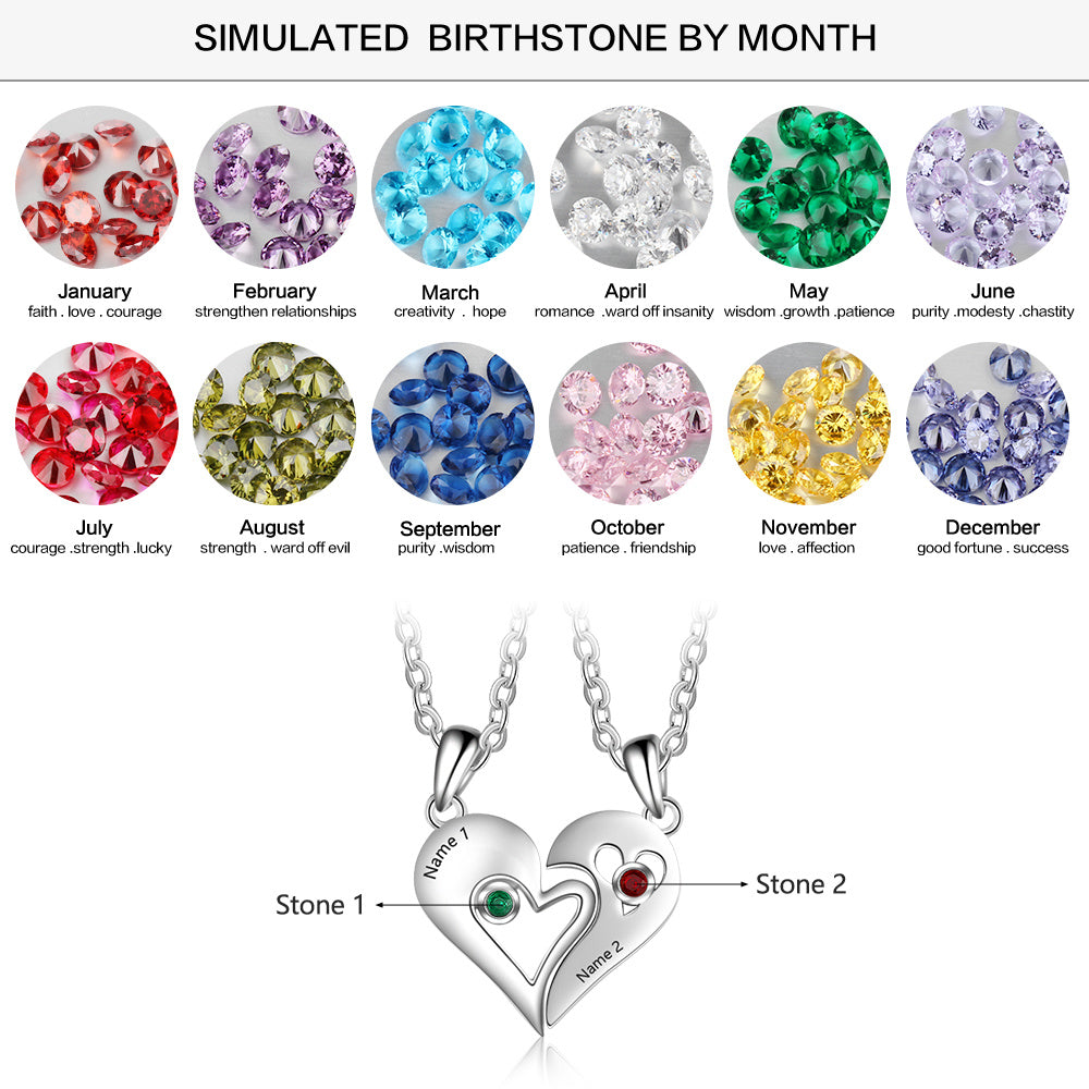 Forever Love Birthstone Necklace Set