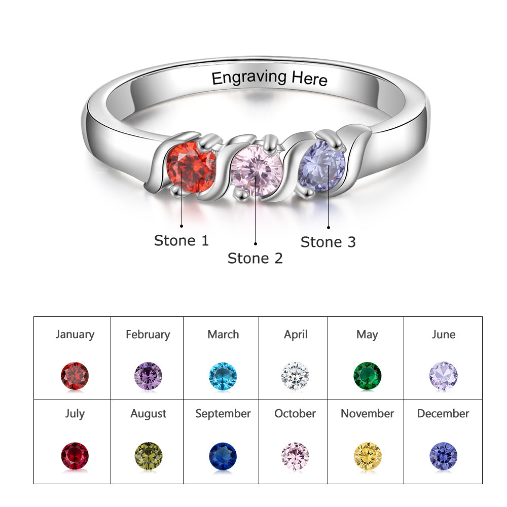 Trilogy Birthstone Classic Ring