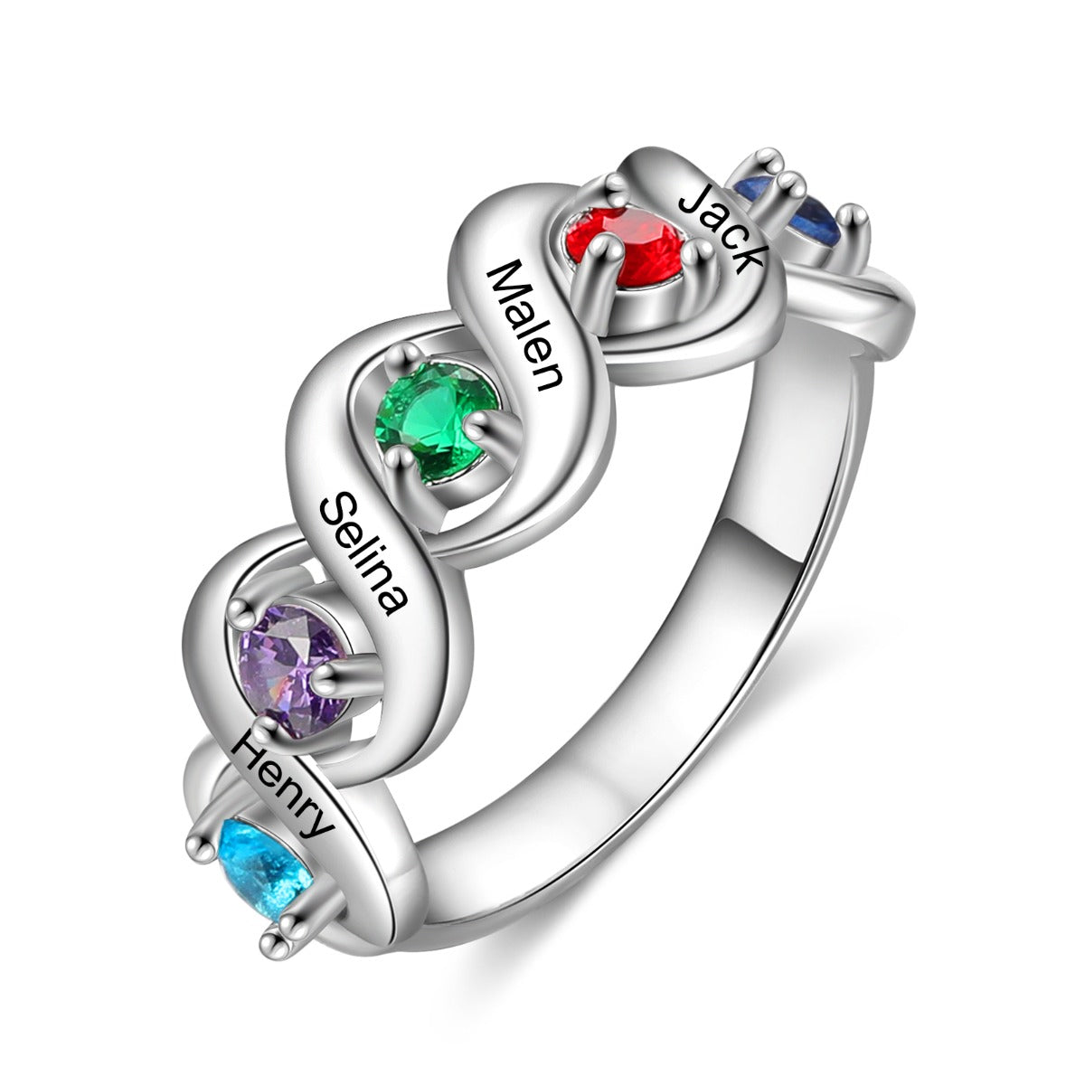 Braid of Love Birthstone Ring