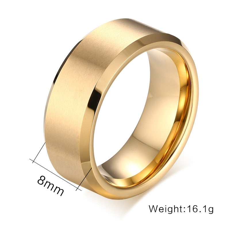 Golden Sand Tungsten Ring