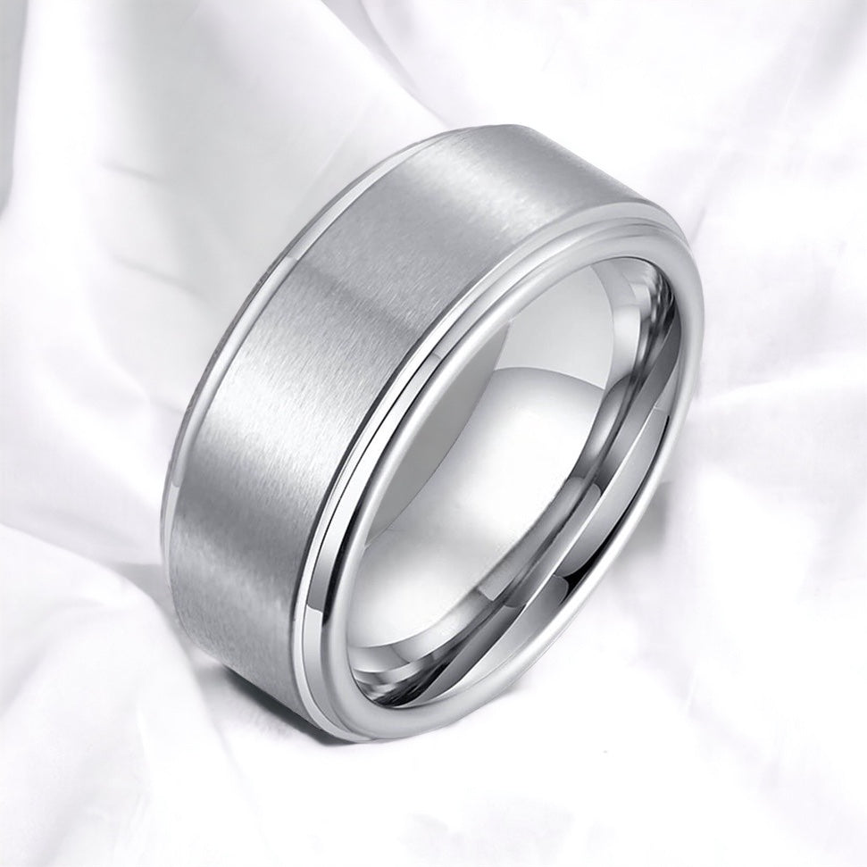 Silver Knight Tungsten Ring