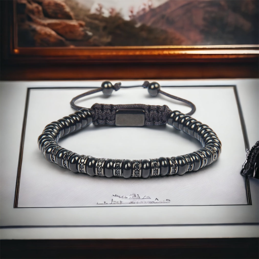Onyx Starry Night Bracelet