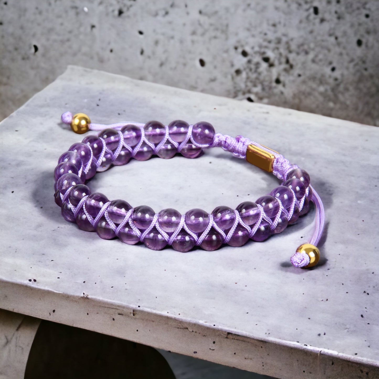 Amethyst Twist Bracelet