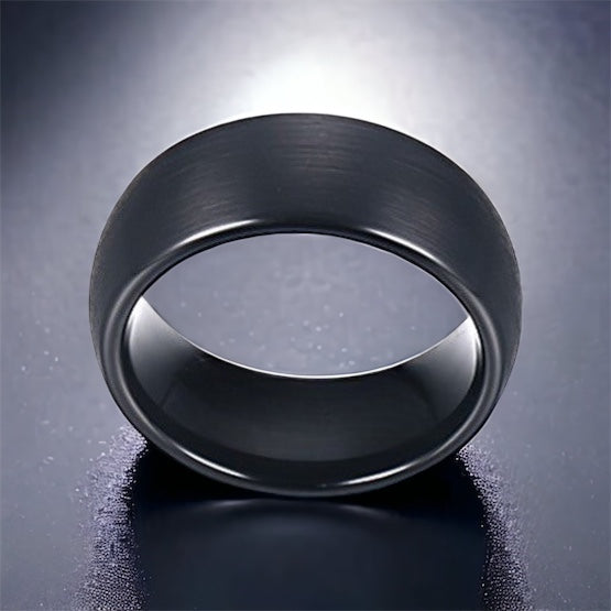 Midnight Dome Tungsten Ring