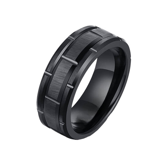 ChocoBar Black Tungsten Ring