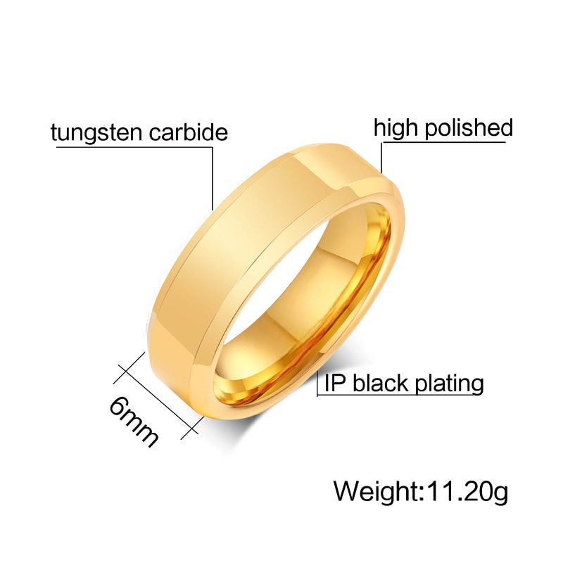 Goldshine Tungsten Ring