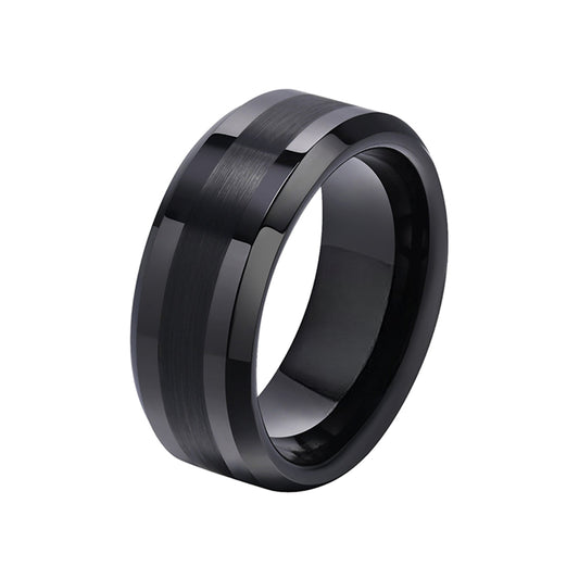 ShadowCraft Black Tungsten Ring