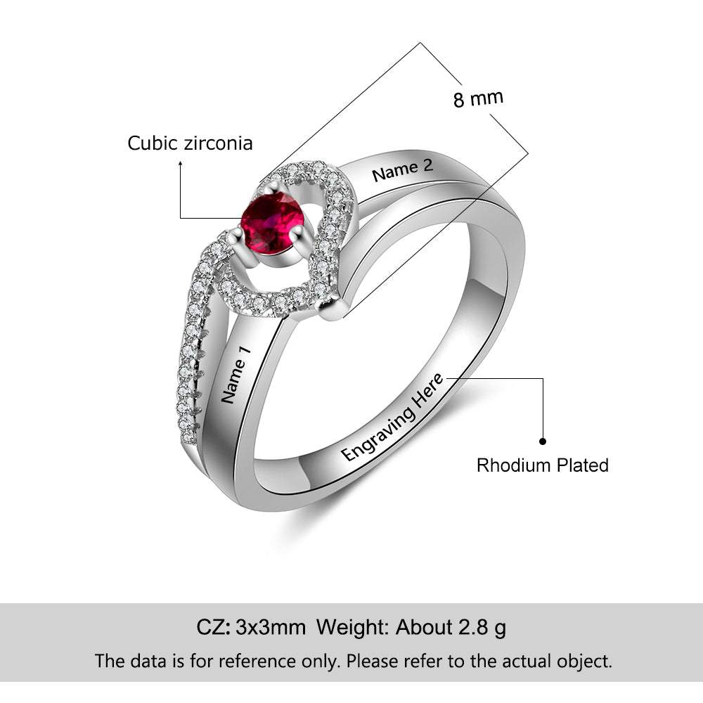 Love Accents Birthstone Ring