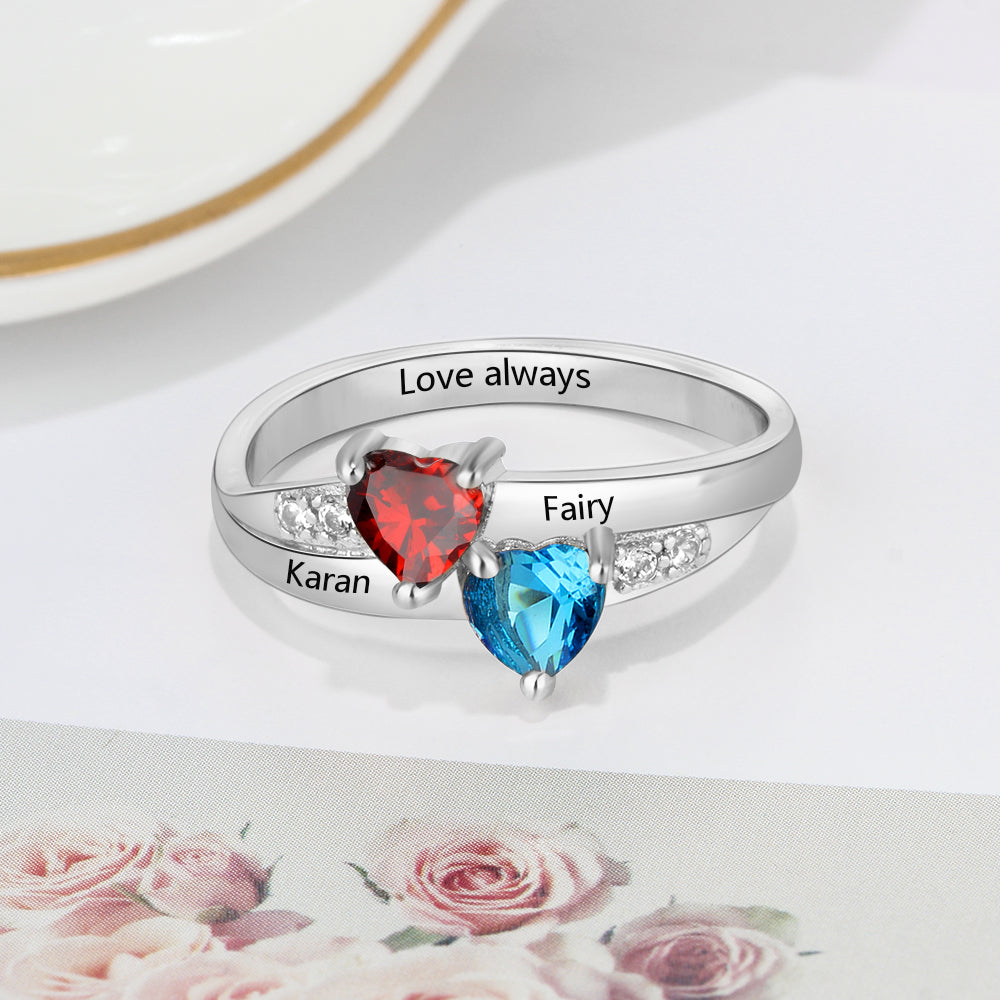 Precious Heart Birthstone Ring