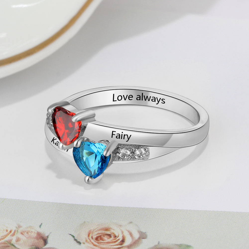 Precious Heart Birthstone Ring