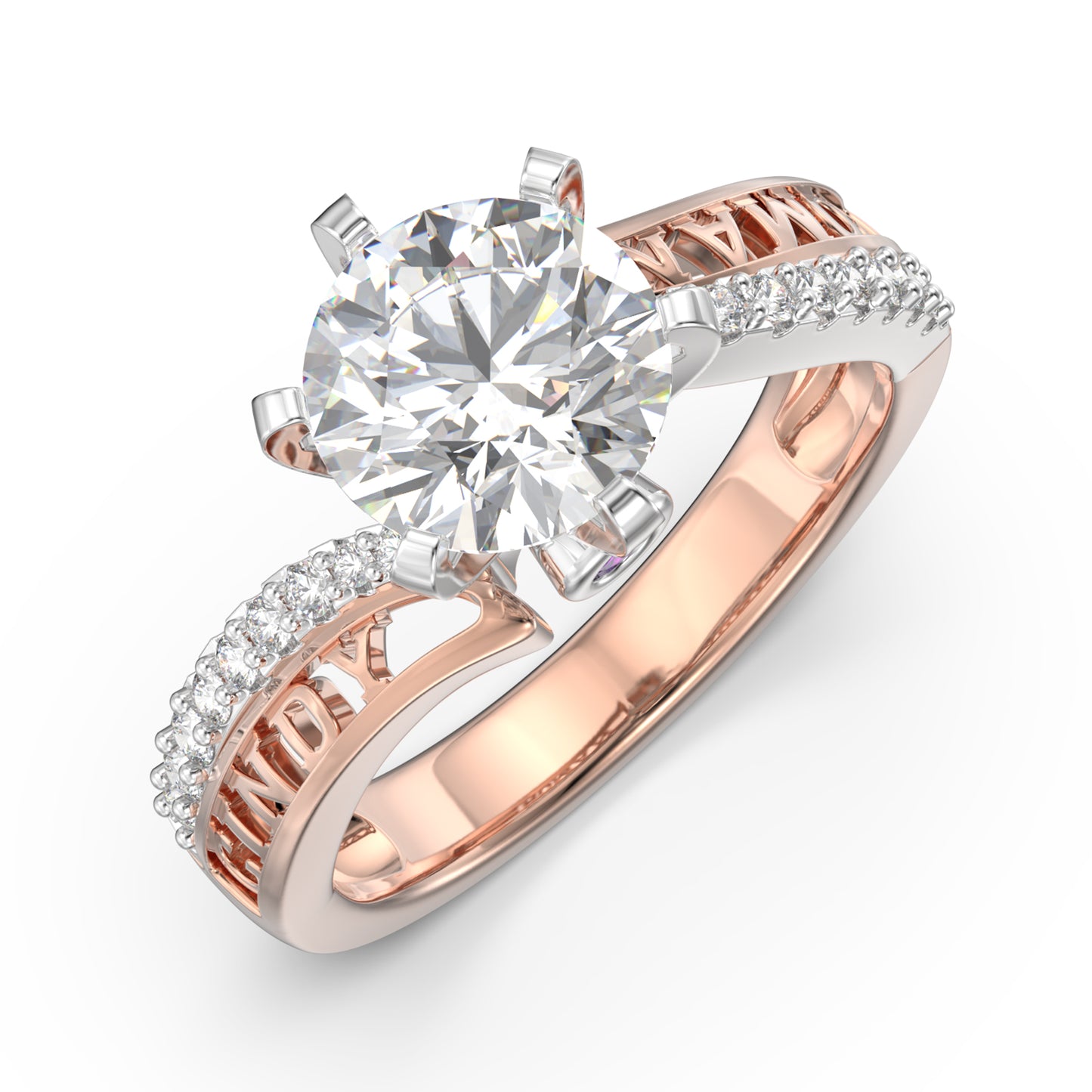 Eternal Love's Two-Tone 3D Ring