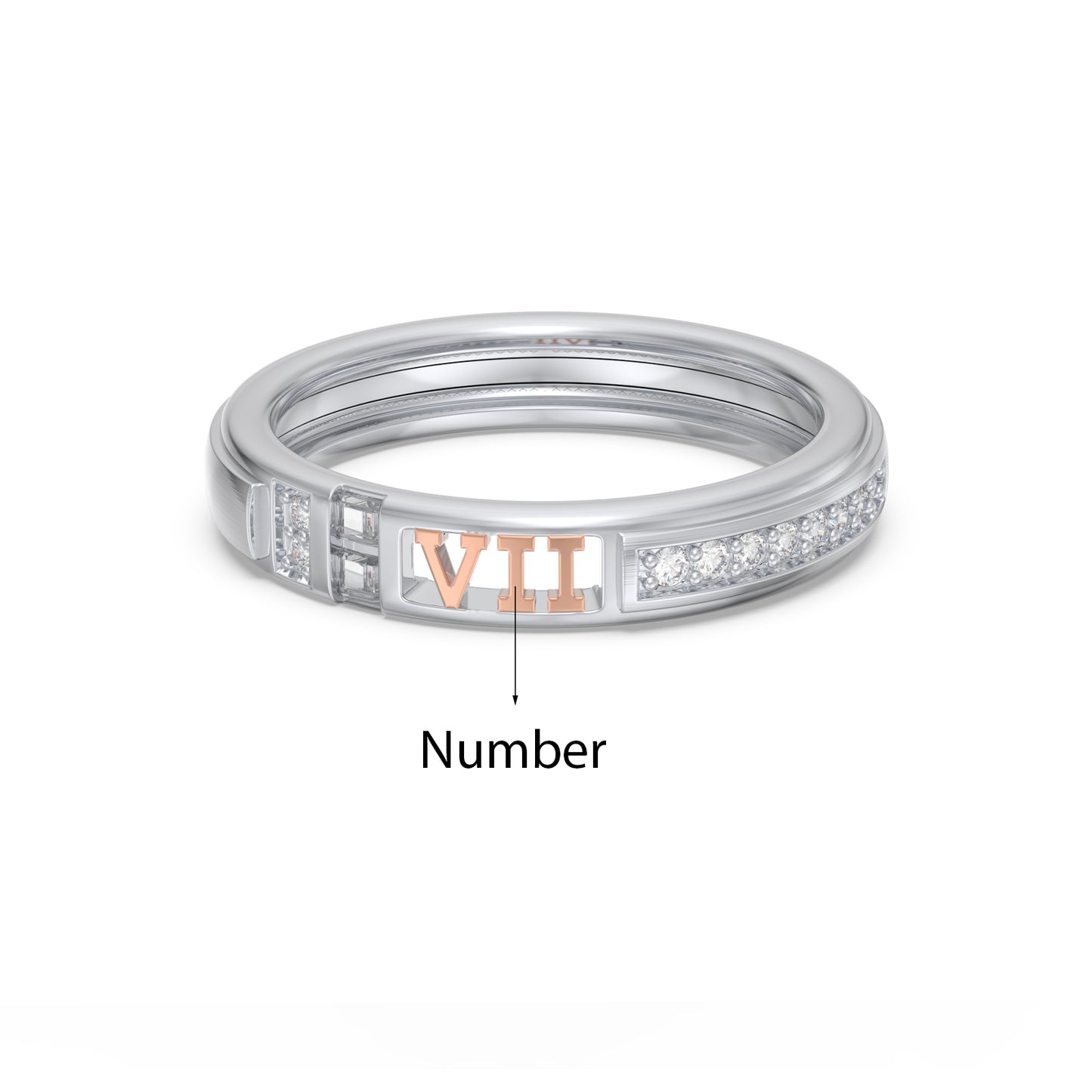 Roman Numeral Bond 3D Bands