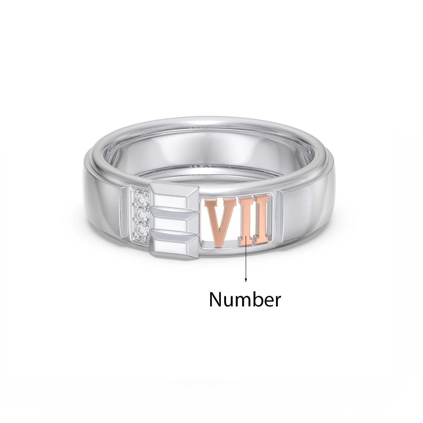 Roman Numeral Bond 3D Bands