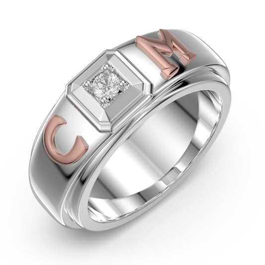 Monosparkle Affinity 3D Couple Rings
