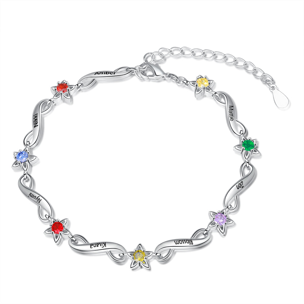 Starlight Infinity Birthstone Bracelet – THE BEAD SHOP