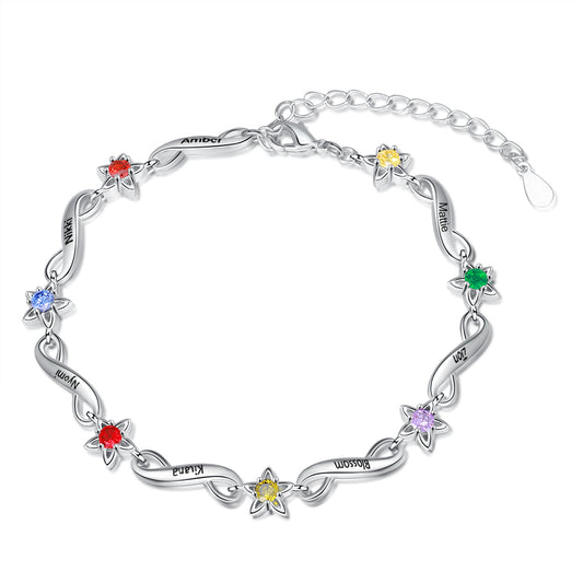 Starlight Infinity Birthstone Bracelet
