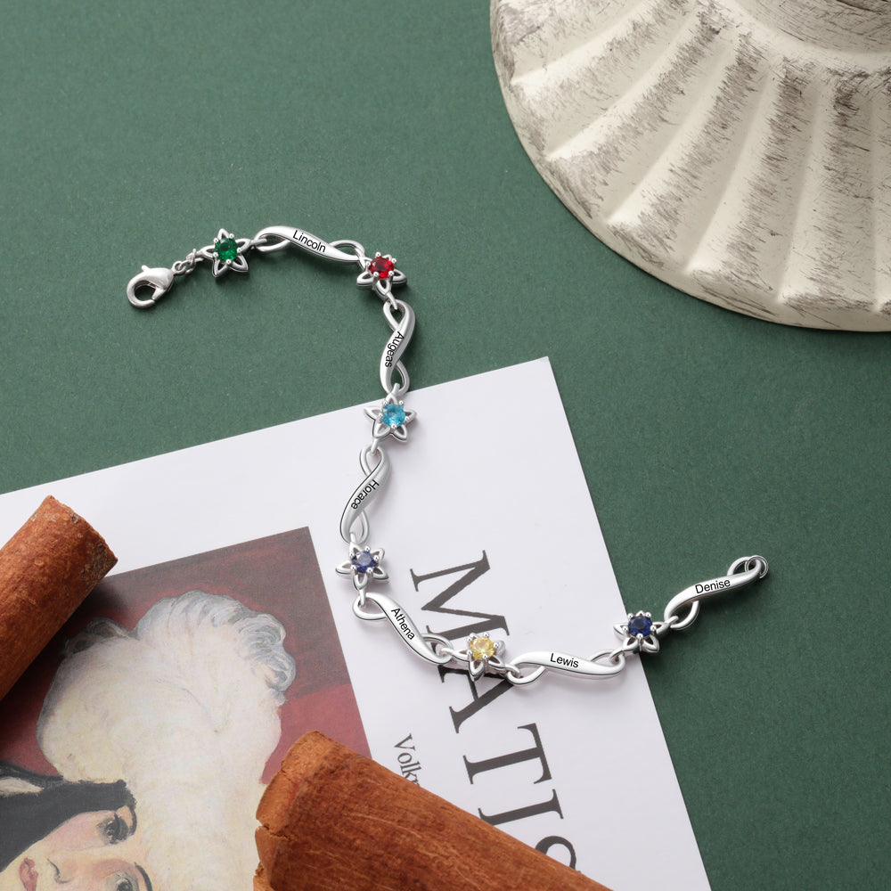 Starlight Infinity Birthstone Bracelet – THE BEAD SHOP