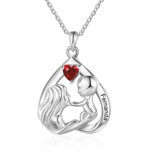 Mother Love Birthstone Necklace