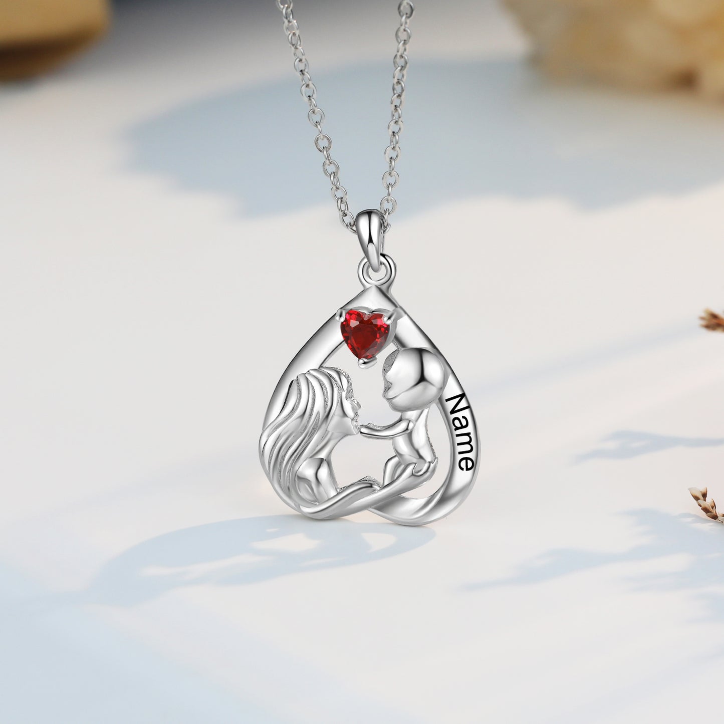 Mother Love Birthstone Necklace