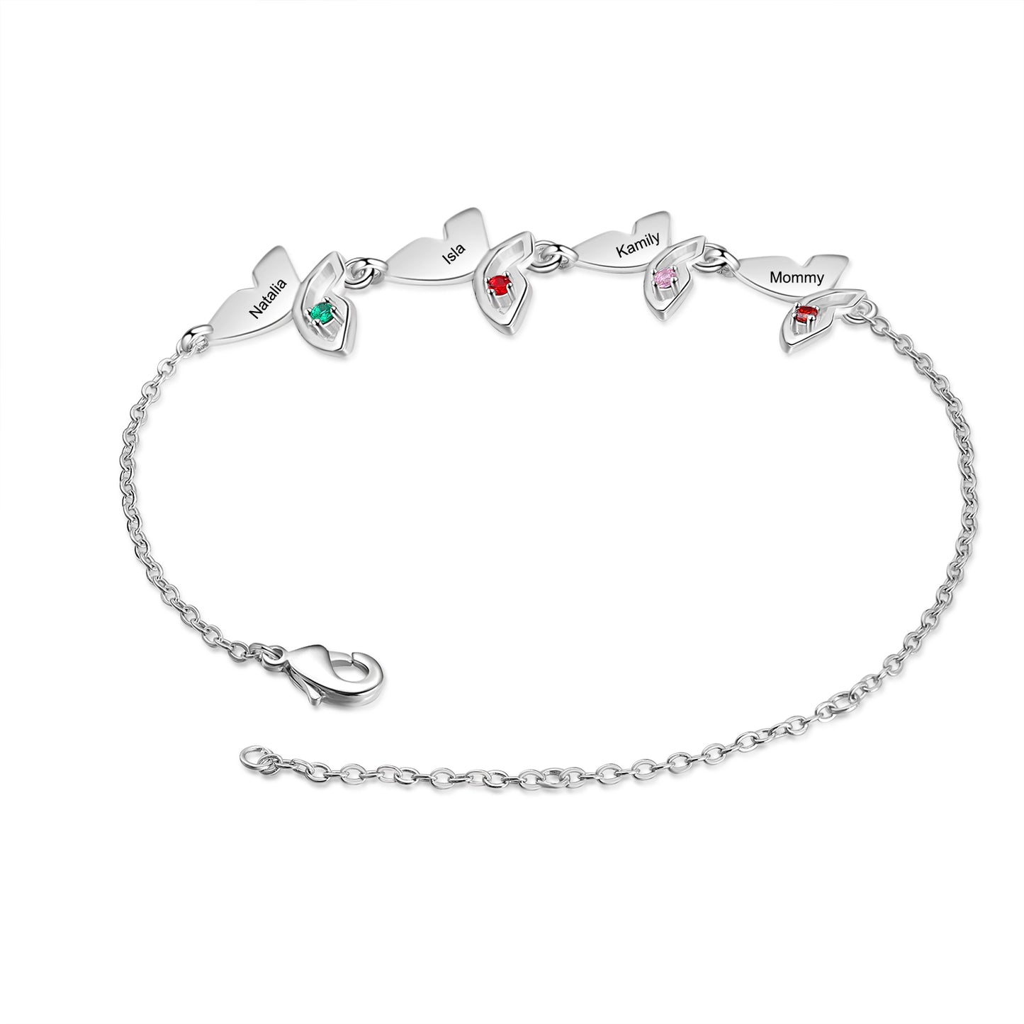 Butterfly Birthstone Bracelet