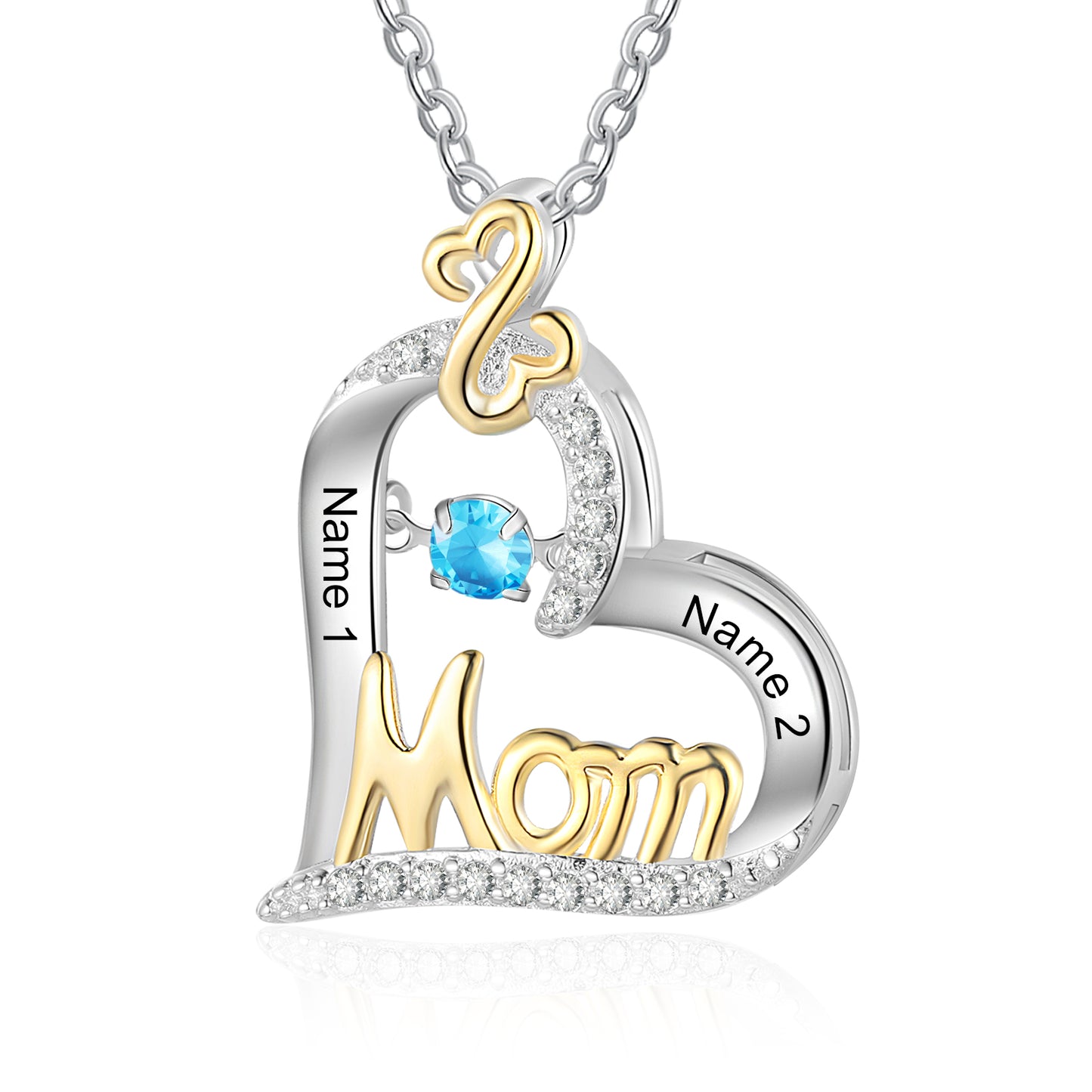 Mom's Heart of Gold Necklace