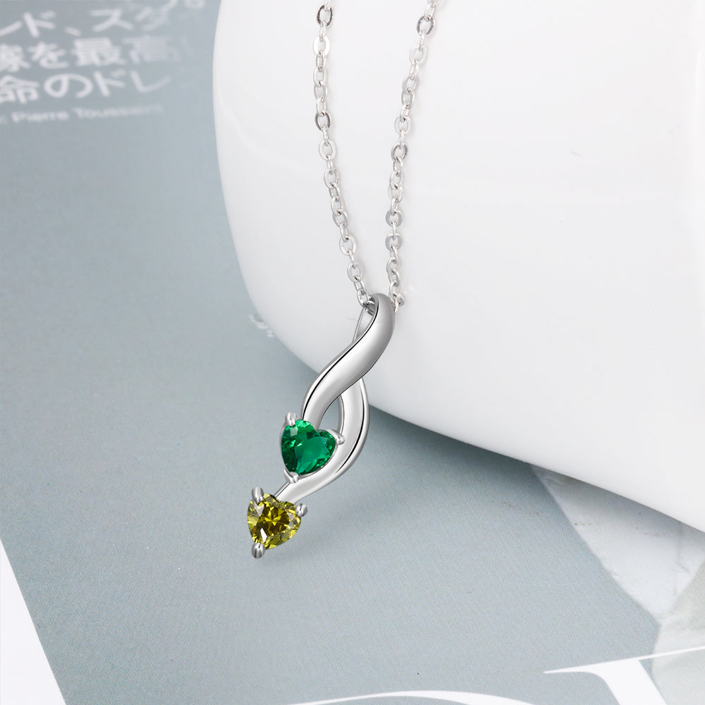 Wave of Love Birthstone Necklace
