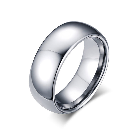 Classic Silver Tungsten Ring