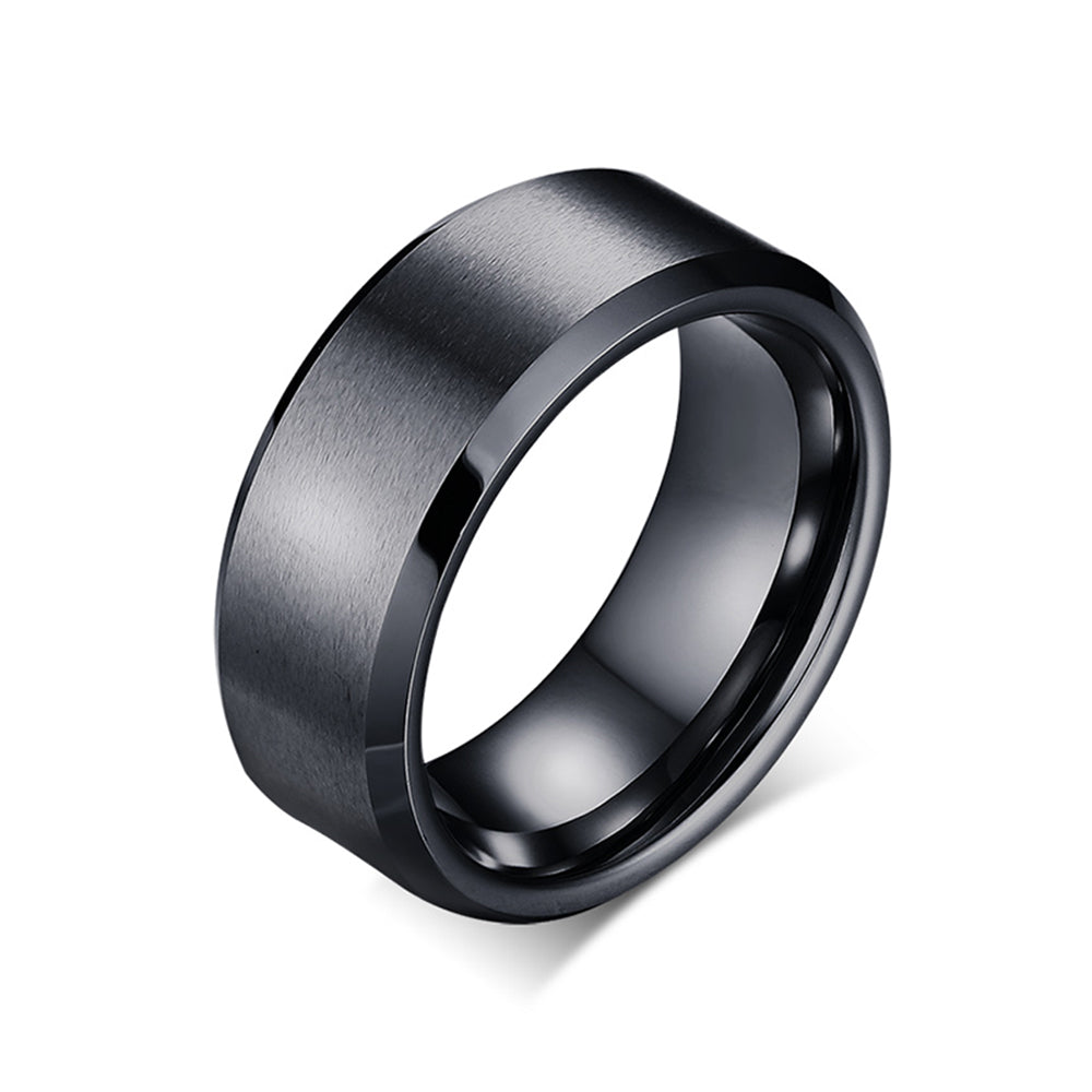 Midnight Frost Tungsten Ring