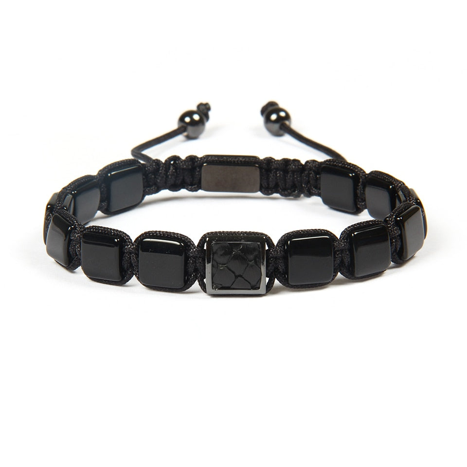 Serpent Scale Onyx Bracelet