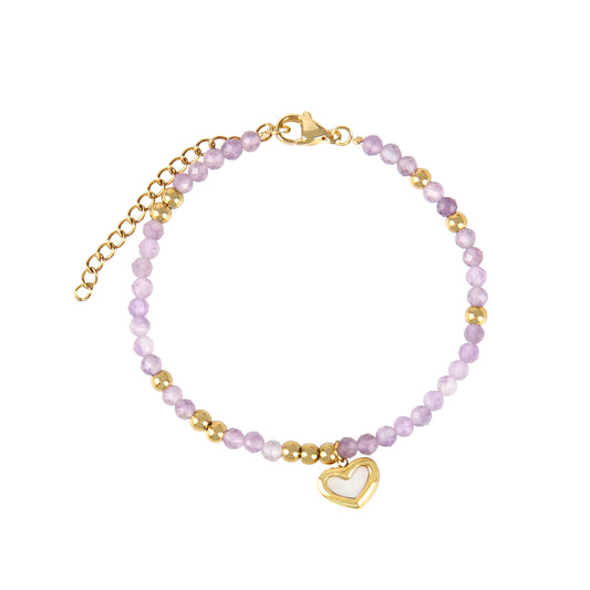 Heart of Amethyst Bracelet