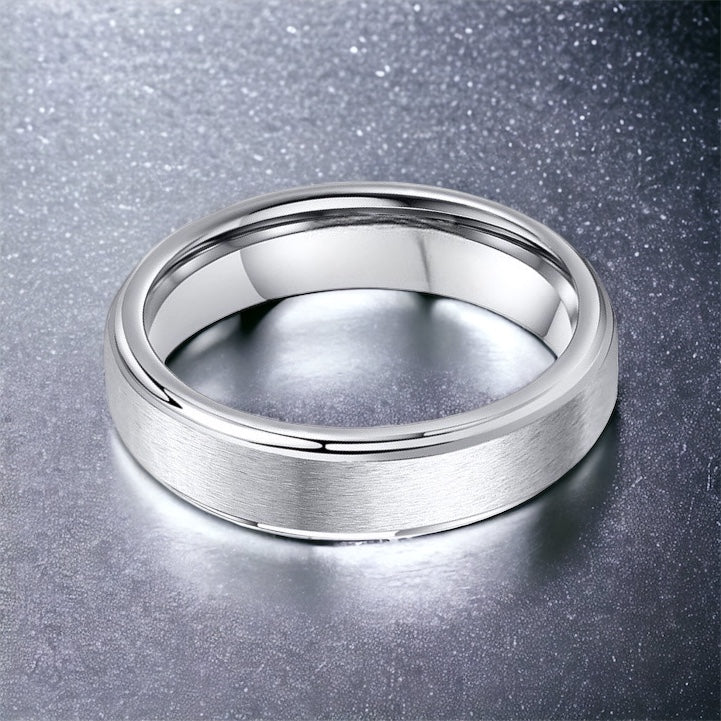 Silverbrush Tungsten Ring