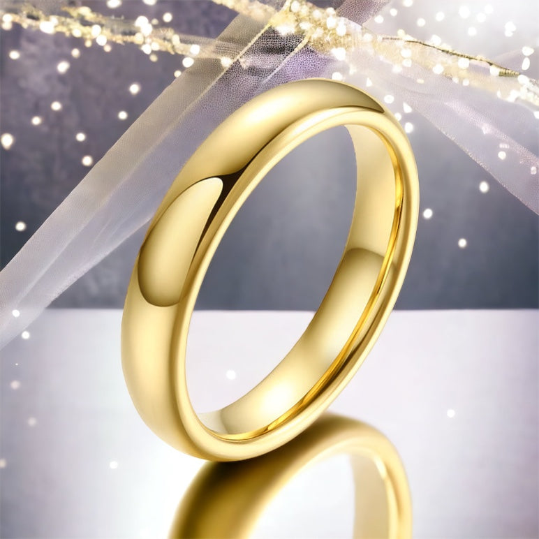 Perfect Pair Golden Tungsten Rings