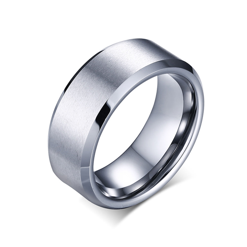 Silver Fusion Tungsten Ring