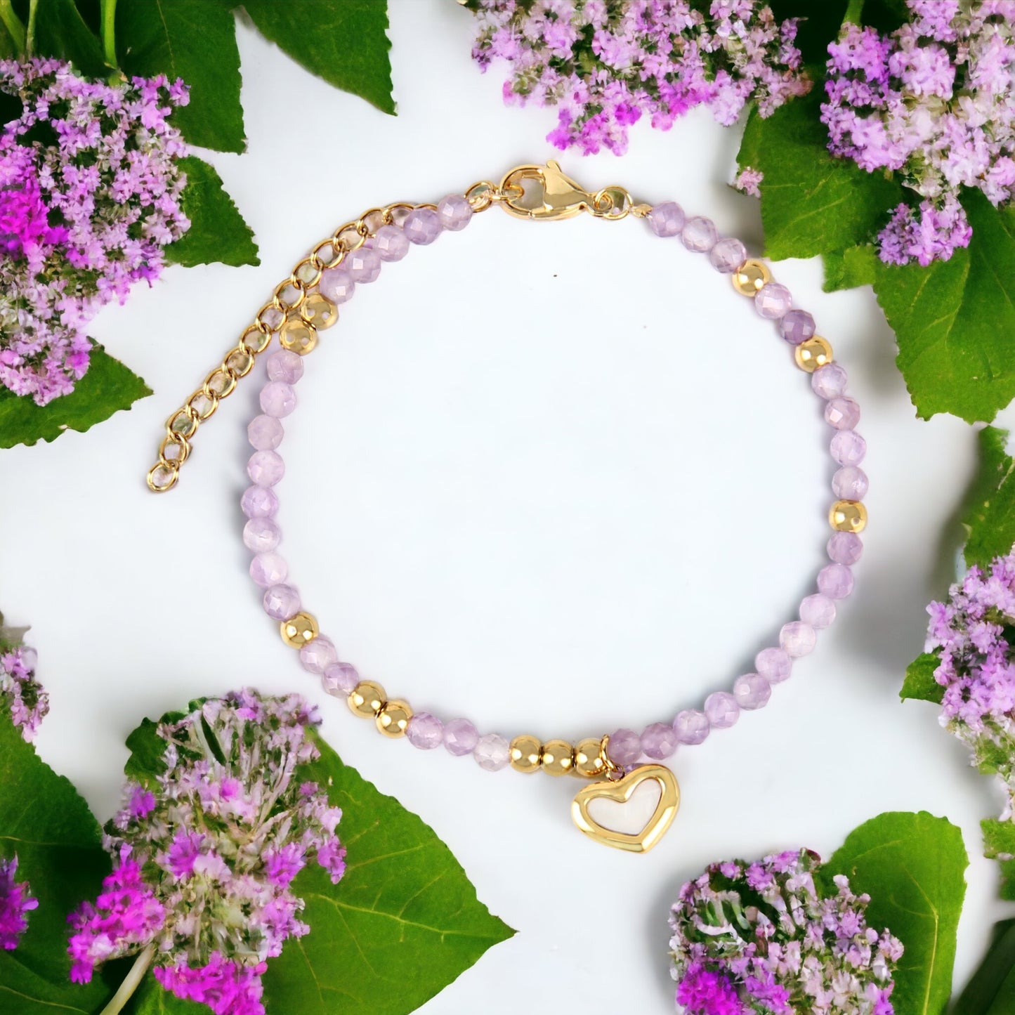 Heart of Amethyst Bracelet