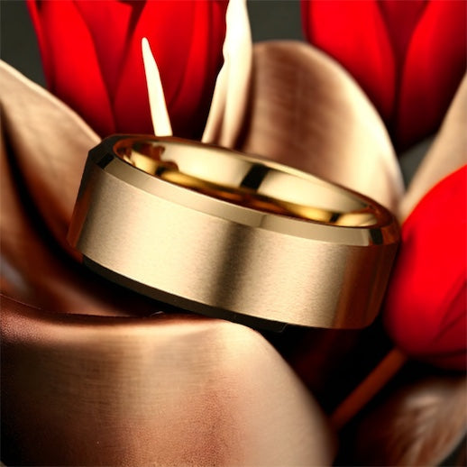 Golden Sand Tungsten Ring